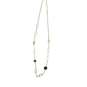 Talbots Gold and White Necklace